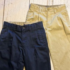 Two Pair Boys Cotton Pants - size 10